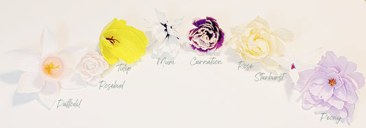 Graduation Lei-Birthday Lei-Custom Flower and Ribbon Leis-Crepe Paper Flower Leis-Ribbon Leis