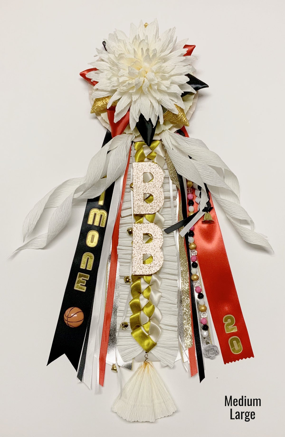 Custom School Spirit Mum Pin – Homecoming Corsage
