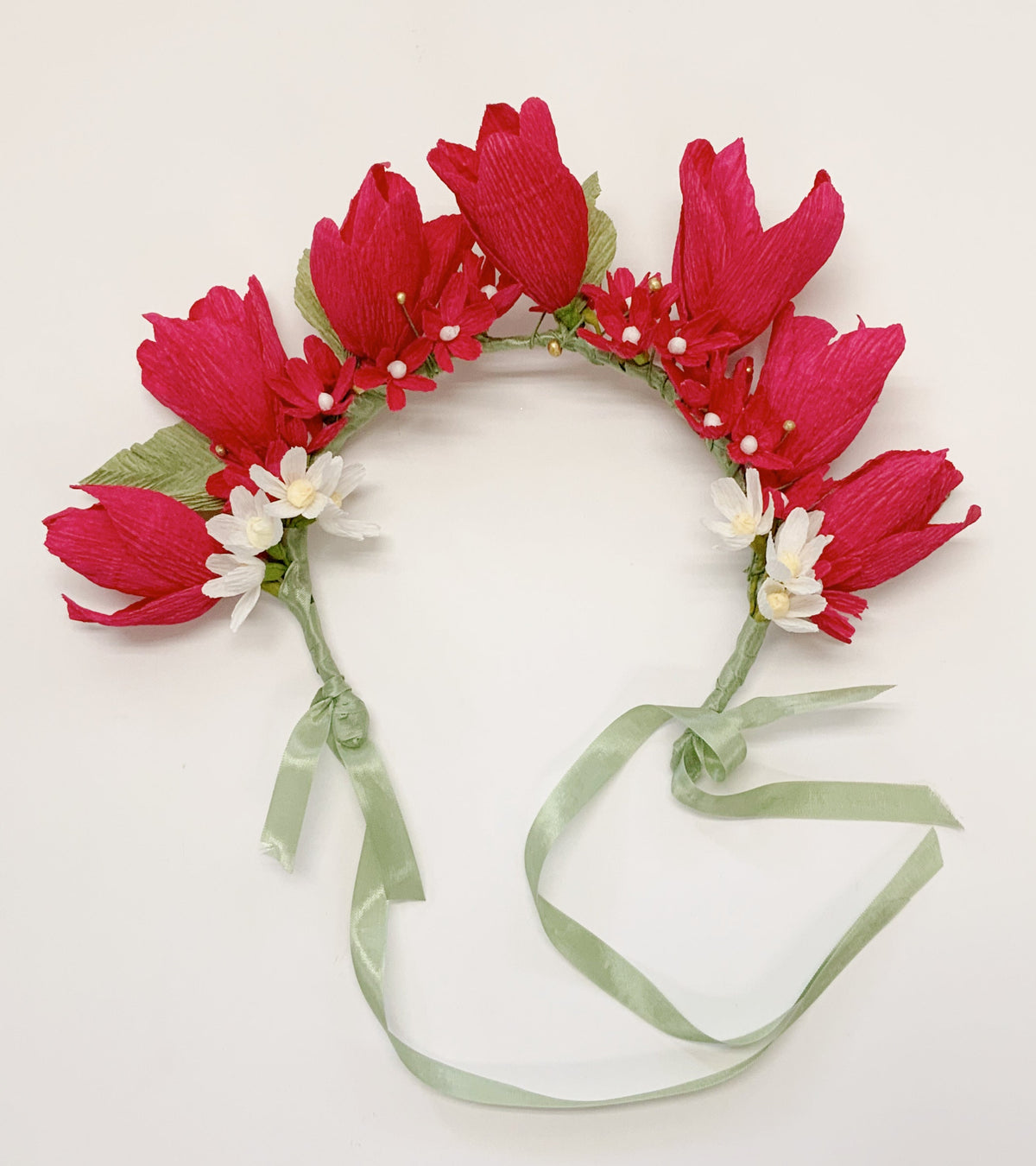 Hair Acessories- Floral Headpiece -Wedding Flower Crown-Graduation Cap Flowers-Flower Crown-Flower Headband-Prom Flowers