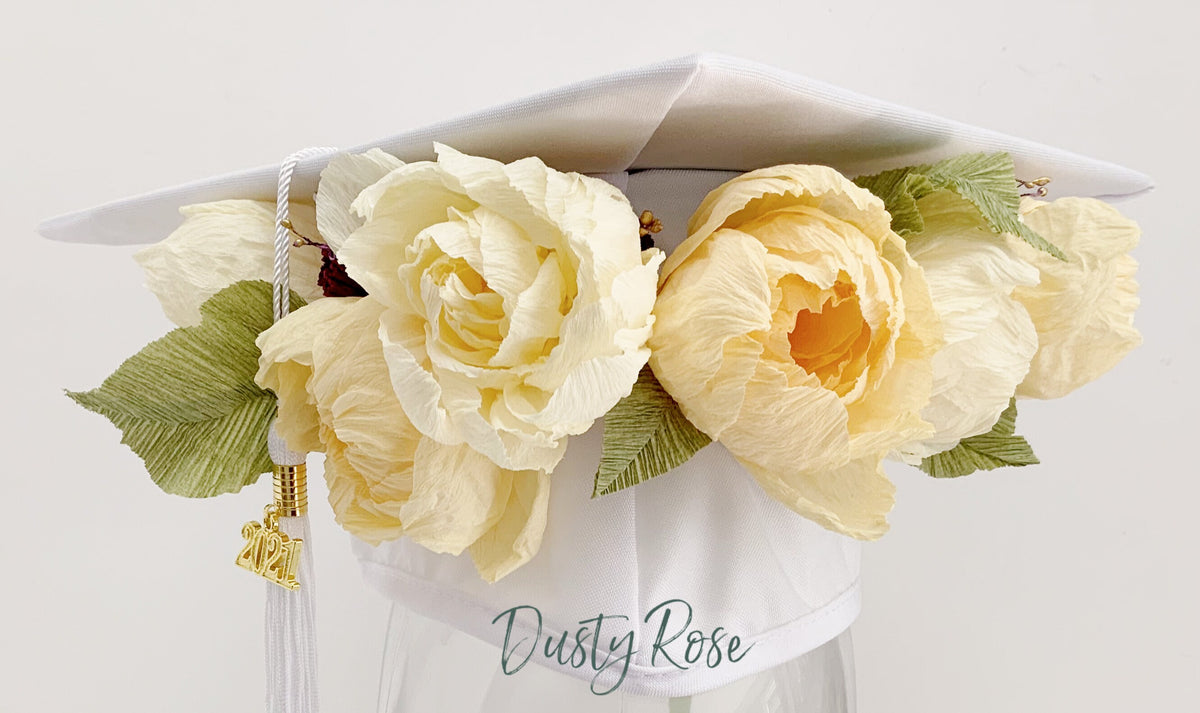Hair Acessories- Floral Headpiece -Wedding Flower Crown-Graduation Cap Flowers-Flower Crown-Flower Headband-Prom Flowers