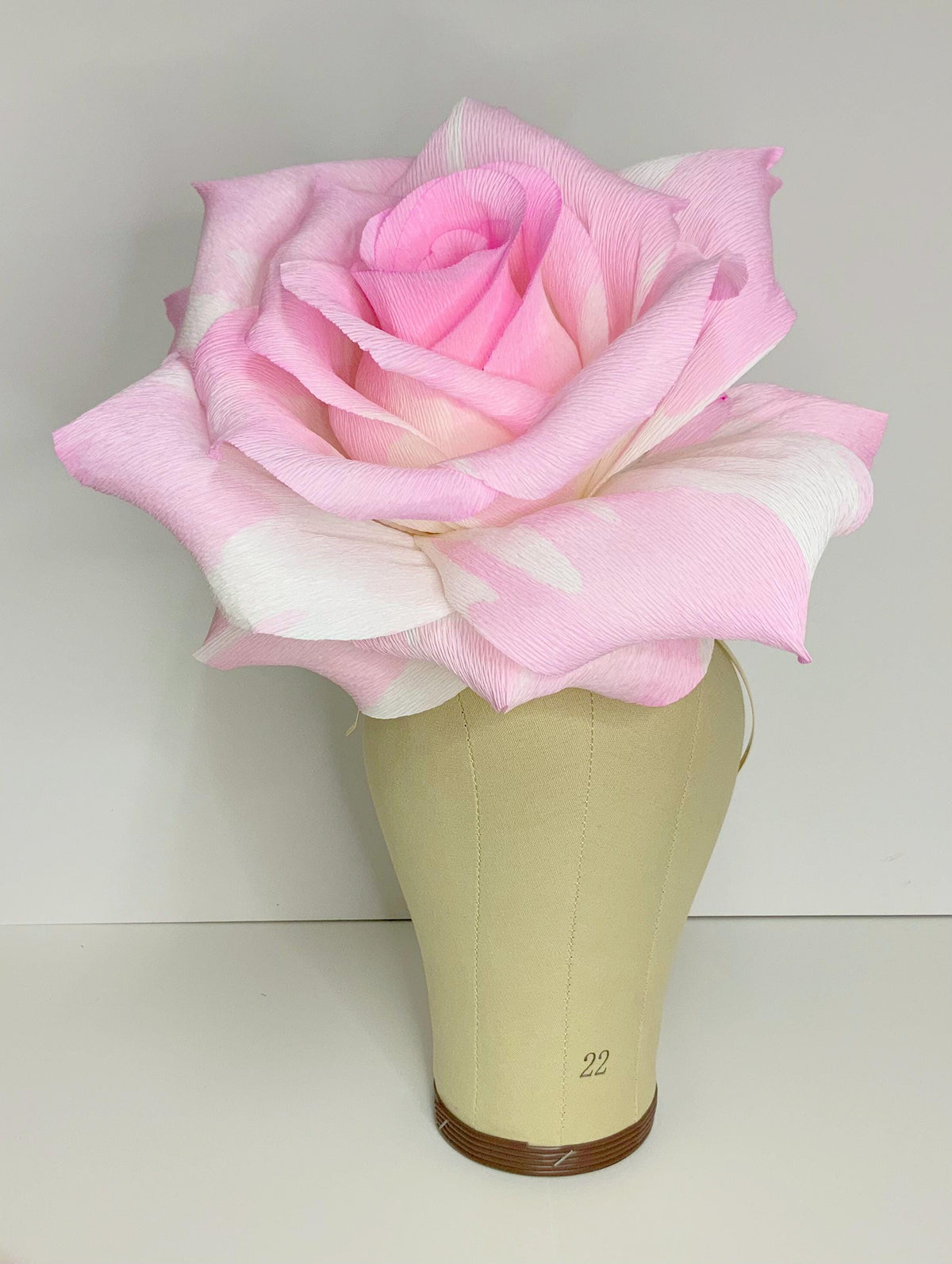 Rose Fascinator-Paper Flowers-Crepe Paper Flower Hat-Flower Headpiece-Rose Headband-Hair Accessories-Frida Khalo Headband-Fascinator