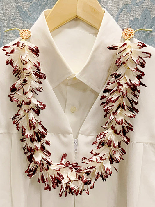 Graduation Lei-Crepe Paper Flower Bloom Lei-Wedding Lei-Birthday Lei-Paper Flowers- Lei