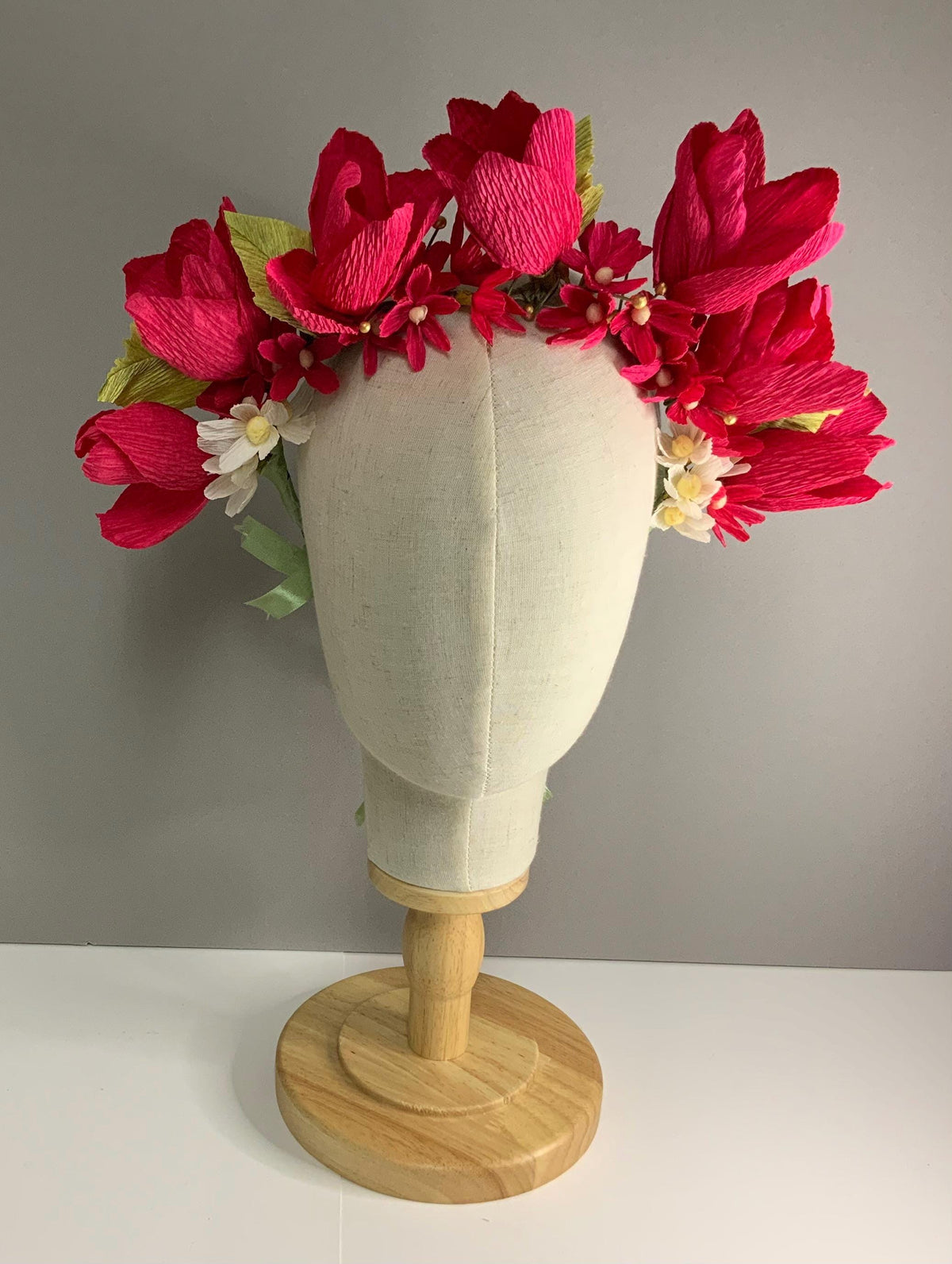 Hair Acessories- Floral Headpiece -Wedding Flower Crown-Graduation Cap Flowers-Flower Crown-Flower Headband-Prom Flowers
