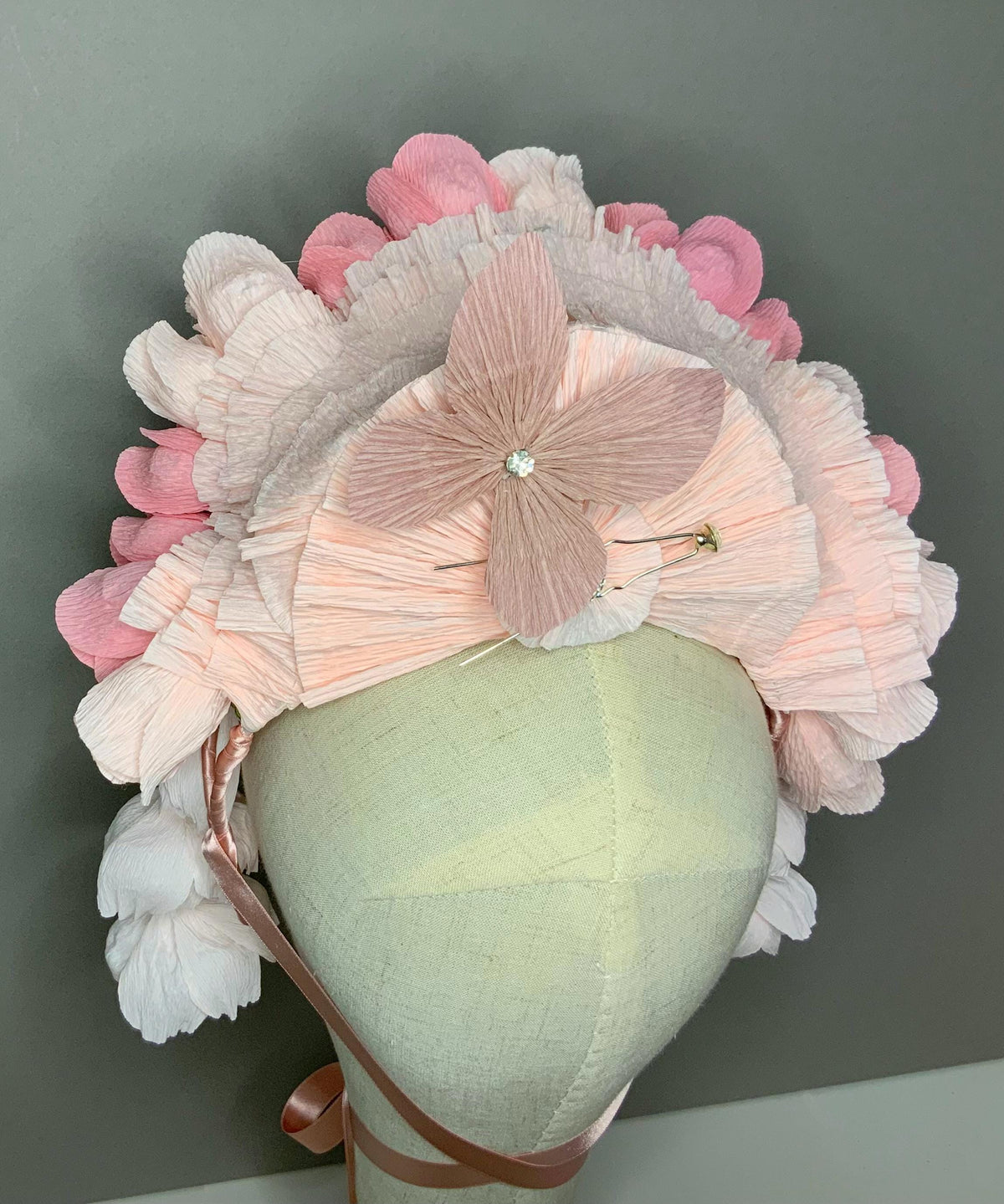 Bridgerton Insipired Headpiece-Kentucky Derby Fascinator-Fascinator-Flower Headband-Wedding Tiara-Bridal Crown-Flower Crown