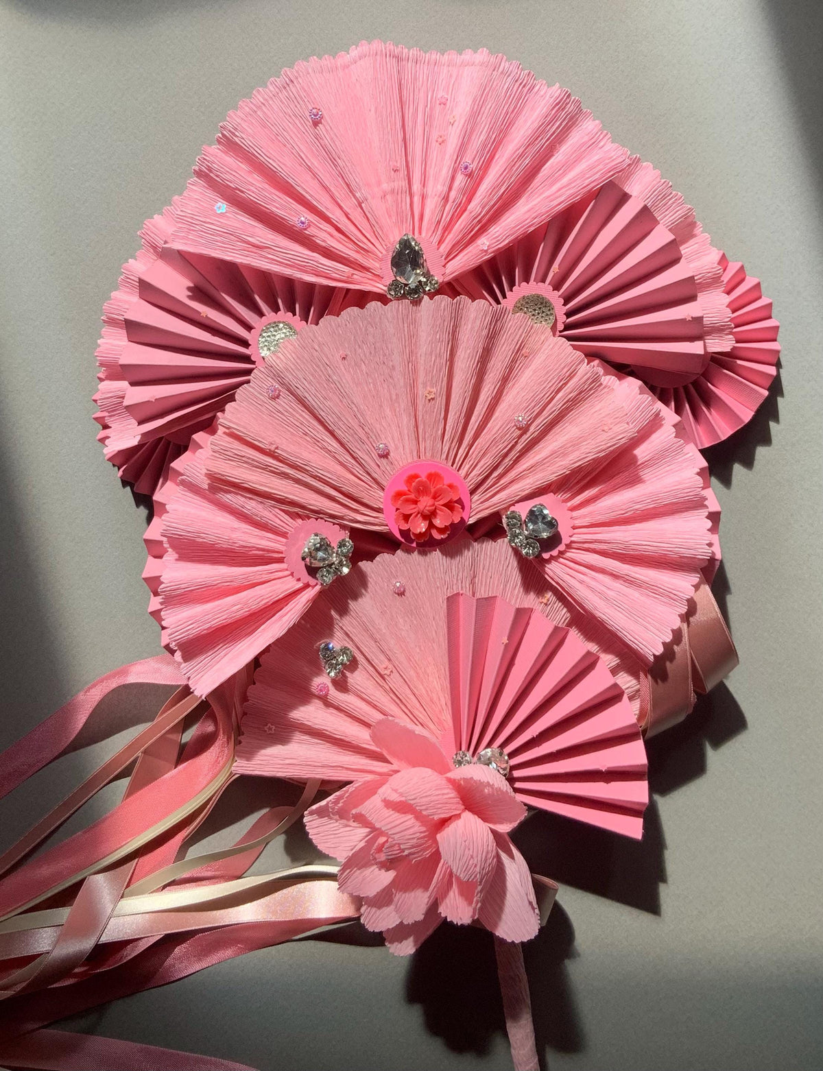 Wedding Fan-Bridal Fan-Wedding Bouquet-Lolita Accessory-Paper Flowers-Custom Bouquet