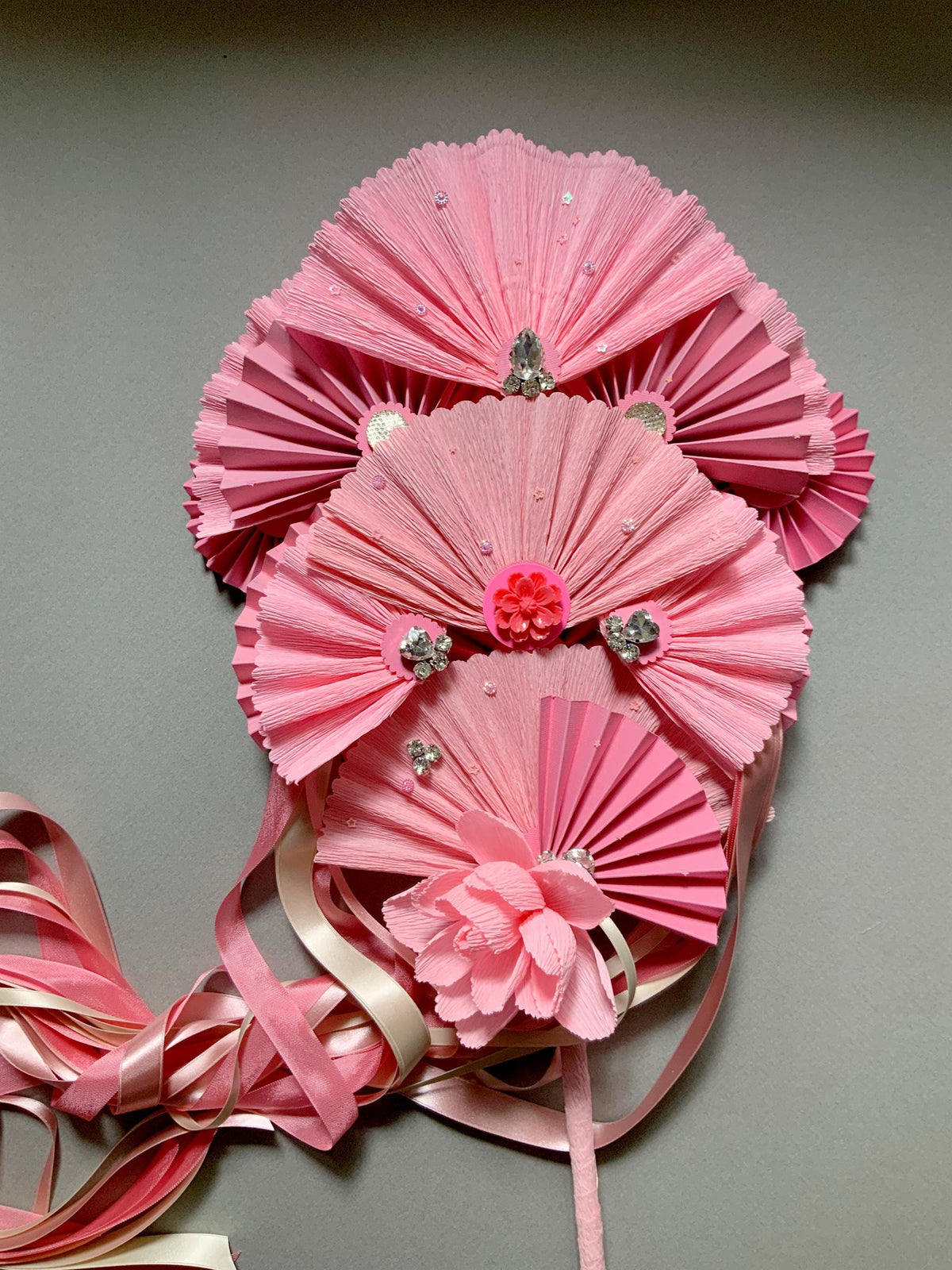 Wedding Fan-Bridal Fan-Wedding Bouquet-Lolita Accessory-Paper Flowers-Custom Bouquet