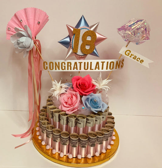 Fake Cake-Birthday Cake-Fake Wedding Cake-Graduation Cake-Money Cake-Money Gift-Faux Cake