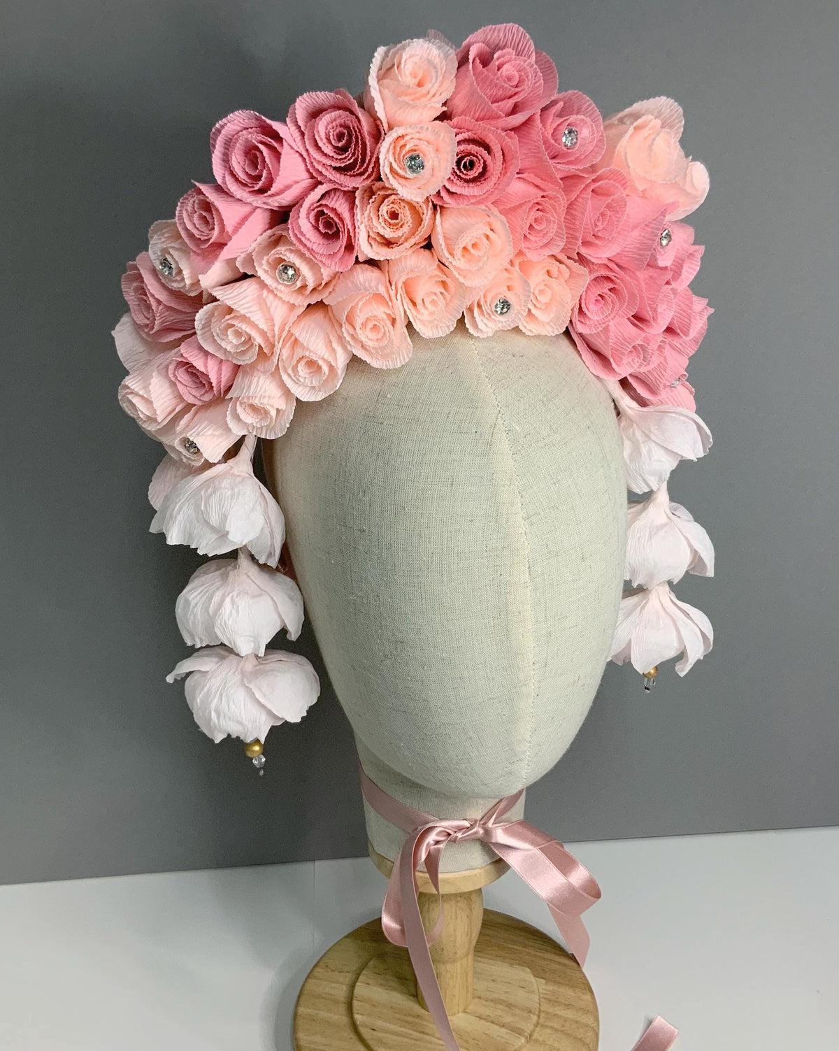 Bridgerton Insipired Headpiece-Kentucky Derby Fascinator-Fascinator-Flower Headband-Wedding Tiara-Bridal Crown-Flower Crown