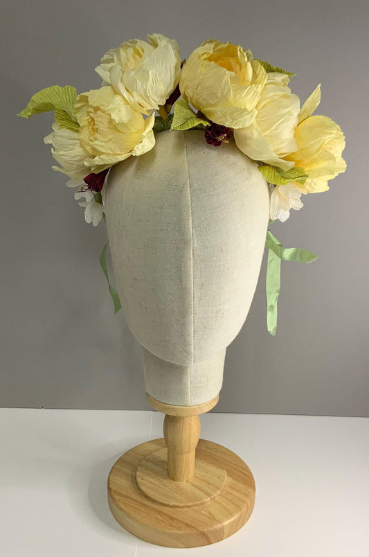Hair Acessories- Floral Headpiece -Wedding Flower Crown-Graduation Cap Flowers-Flower Crown-Flower Headband-Prom Flowers