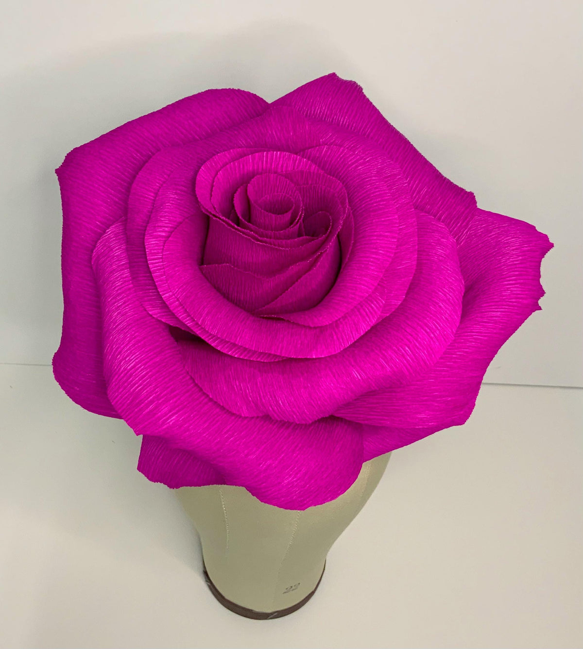 Rose Fascinator-Paper Flowers-Crepe Paper Flower Hat-Flower Headpiece-Rose Headband-Hair Accessories-Frida Khalo Headband-Fascinator