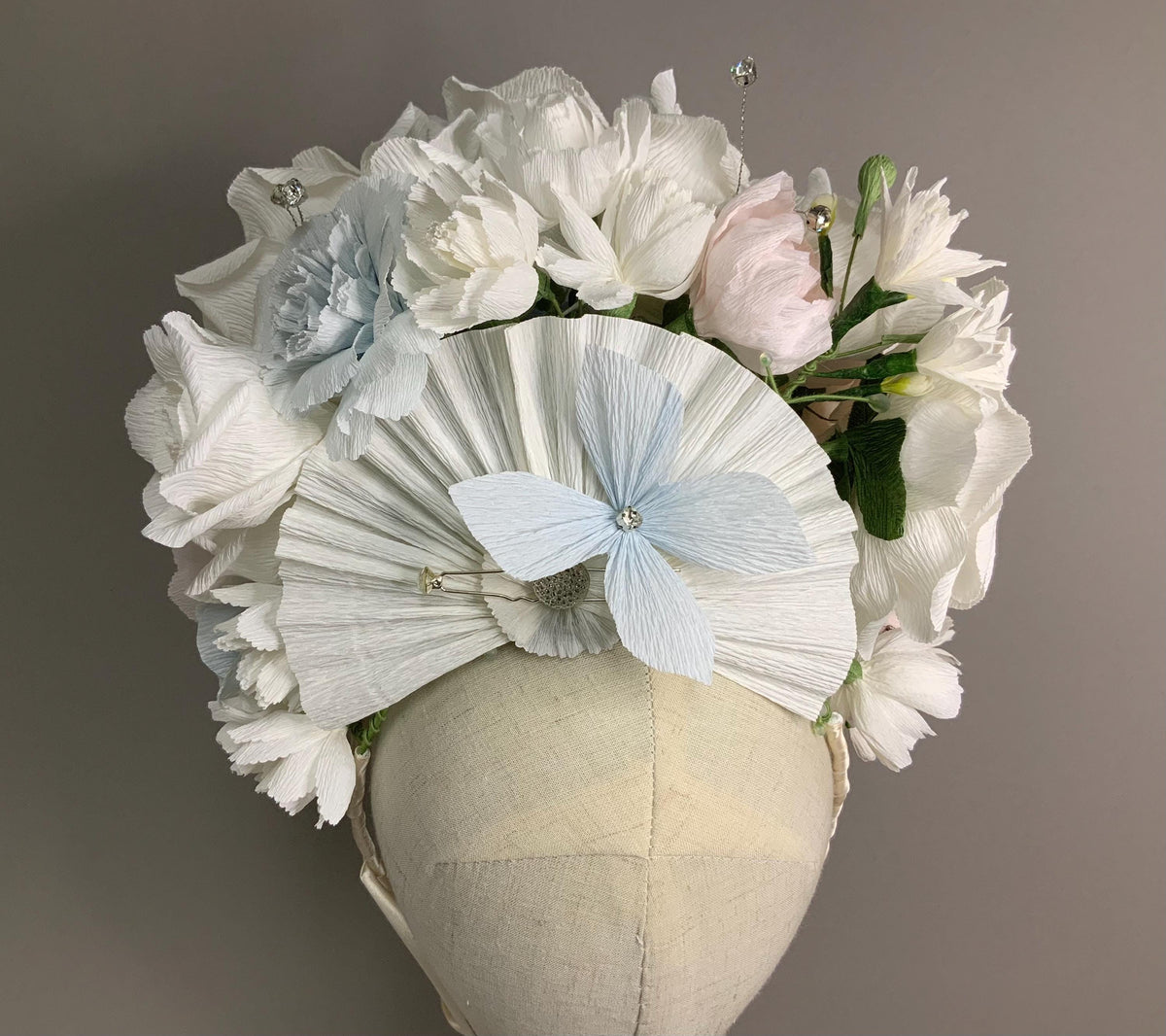 Hair Accessories-Bridgerton Inspired Headpiece-Kentucky Derby Fascinator-Fascinator-Flower Headpiece-Wedding Tiara-Bridal Crown-Flower Crown