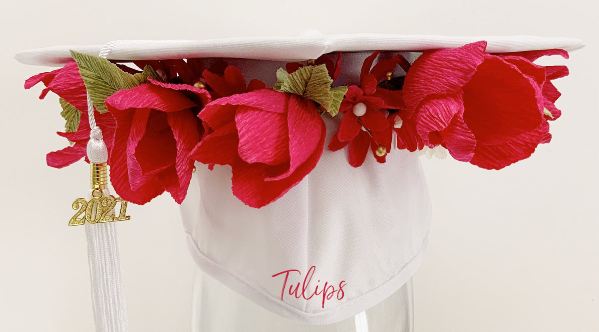 Hair Acessories- Floral Headpiece -Wedding Flower Crown-Graduation Cap Flowers-Flower Crown-Flower Headband-Prom Flowers
