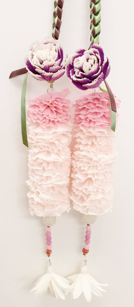 Crepe Paper Flower Ribbon Lei-Graduation Lei-Wedding Lei-Birthday Lei