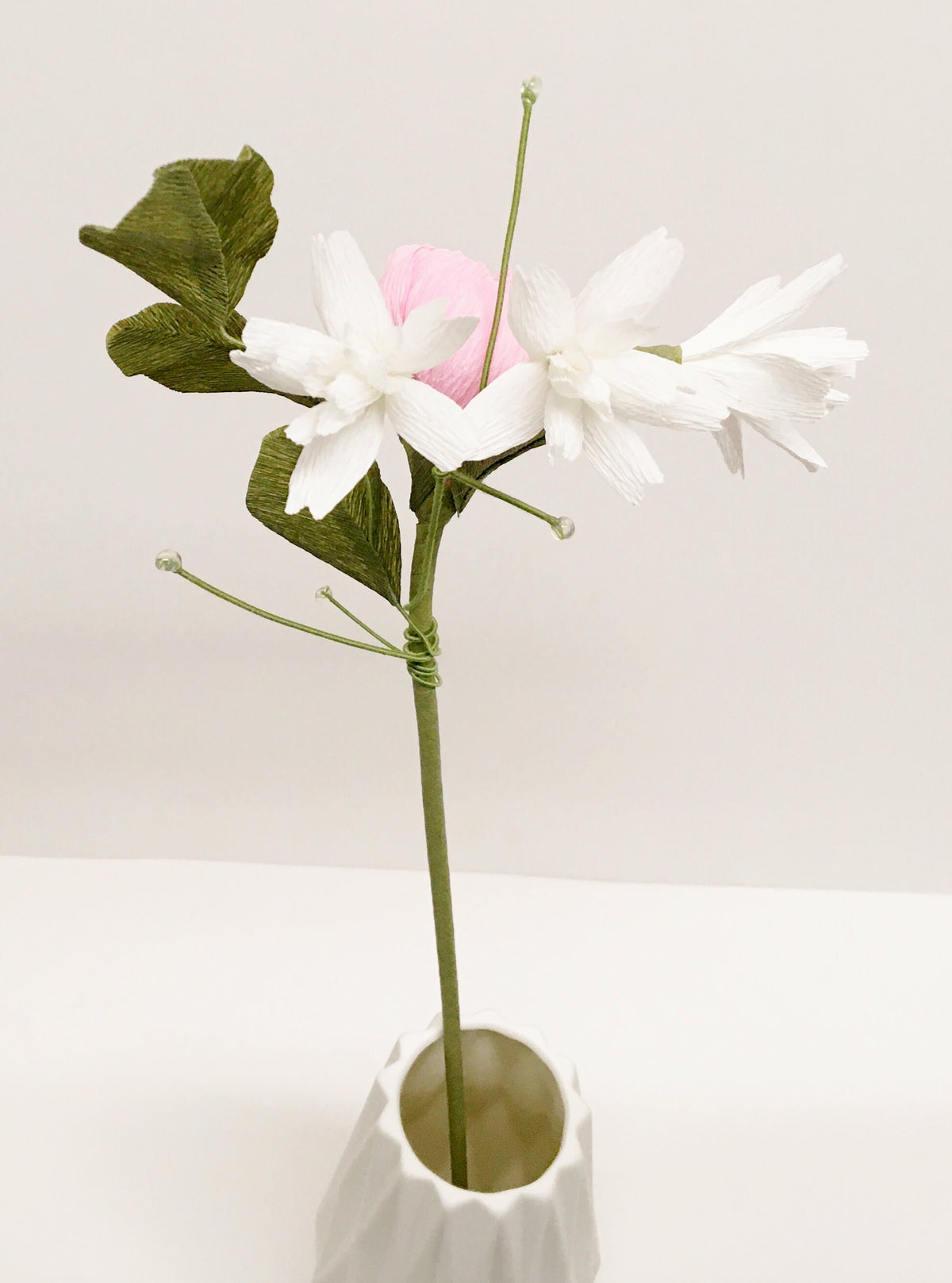 Peony Bud and Bloom-Peony-Crepe Paper Flower-Paper Flower-Wedding Flowers-Bridal Bouquet-Gifts-Paper Anniversary