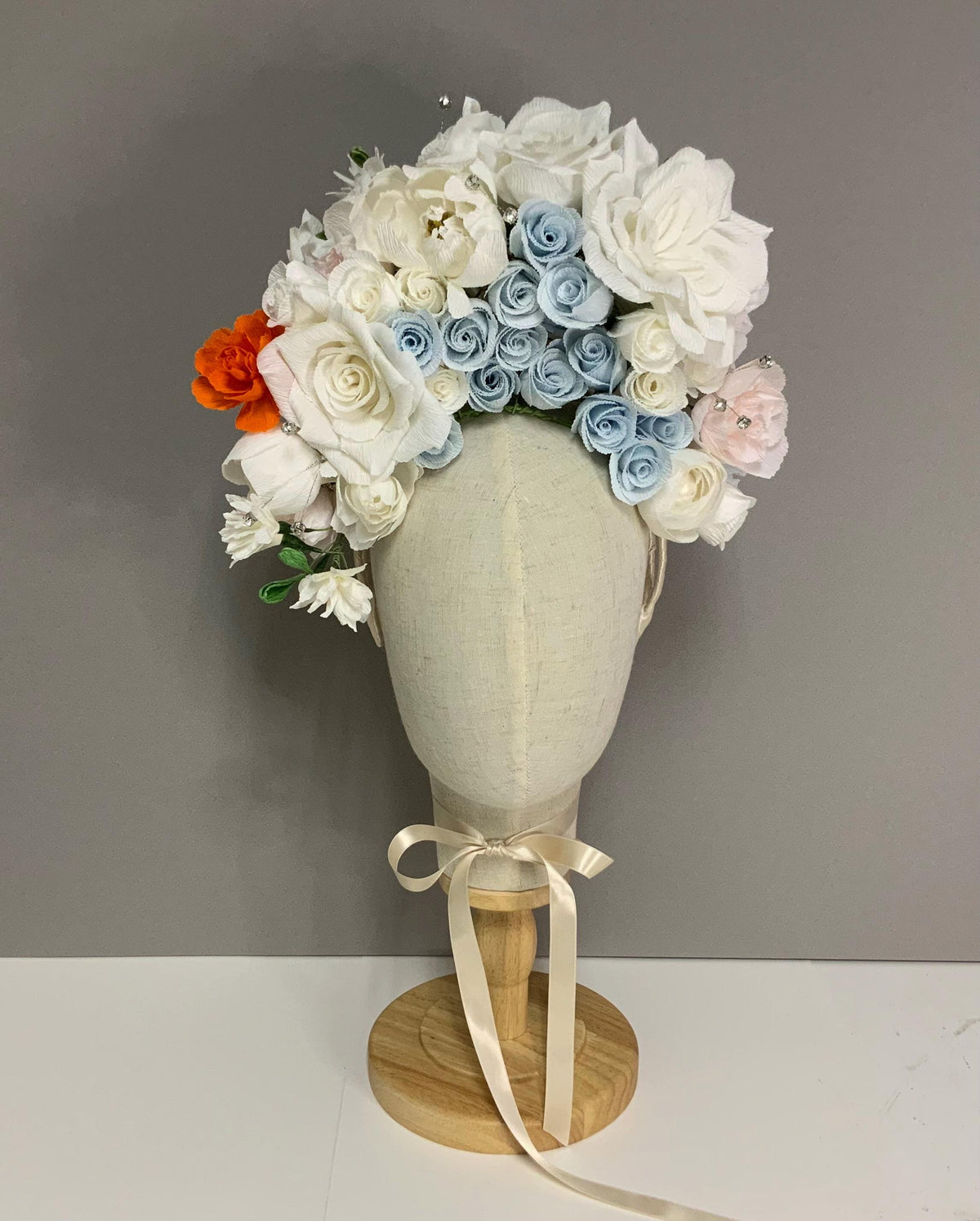 Hair Accessories-Bridgerton Inspired Headpiece-Kentucky Derby Fascinator-Fascinator-Flower Headpiece-Wedding Tiara-Bridal Crown-Flower Crown