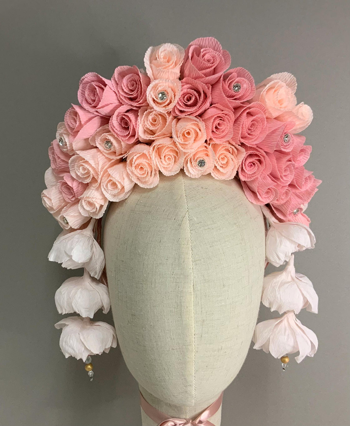 Bridgerton Insipired Headpiece-Kentucky Derby Fascinator-Fascinator-Flower Headband-Wedding Tiara-Bridal Crown-Flower Crown