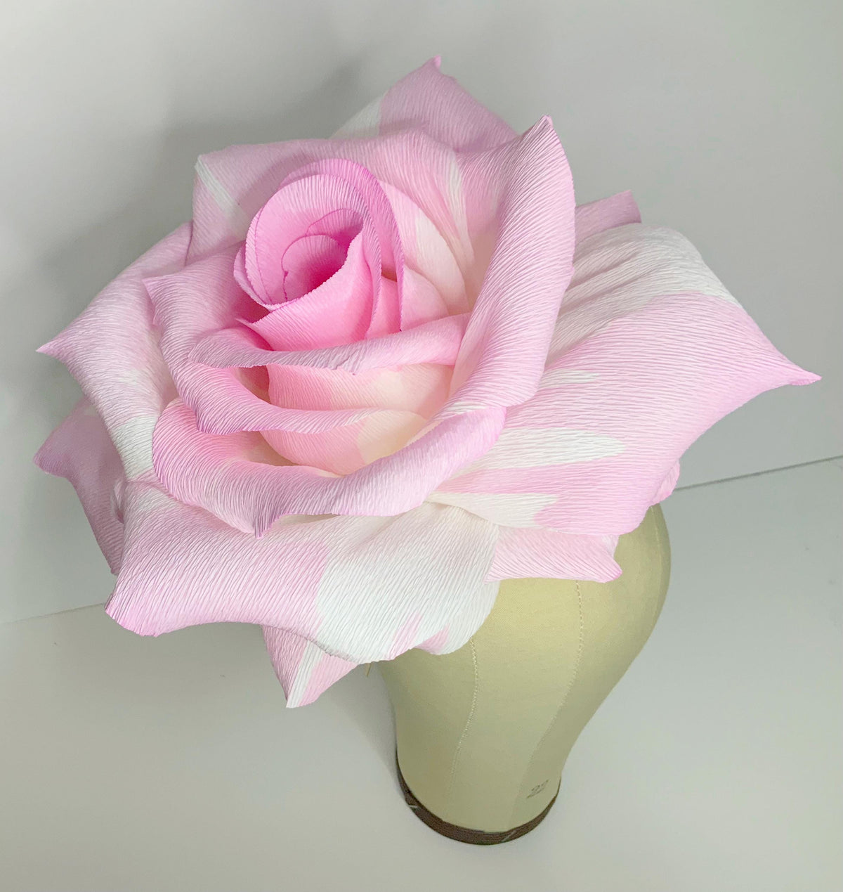 Rose Fascinator-Paper Flowers-Crepe Paper Flower Hat-Flower Headpiece-Rose Headband-Hair Accessories-Frida Khalo Headband-Fascinator