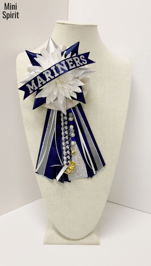 Custom School Spirit Mum Pin – Homecoming Corsage