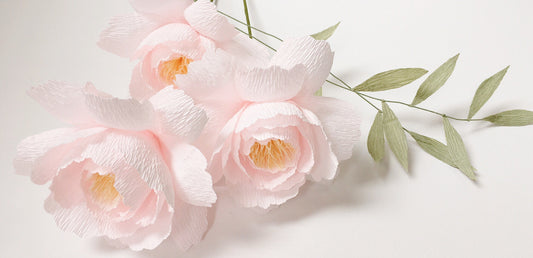 Crepe Paper Flowers-Single Stems-Wedding Bouquet-Home Decor-Anniversary Bouquet