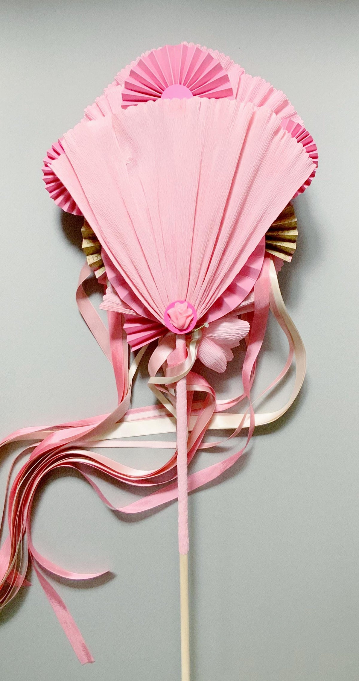 Wedding Fan-Bridal Fan-Wedding Bouquet-Lolita Accessory-Paper Flowers-Custom Bouquet