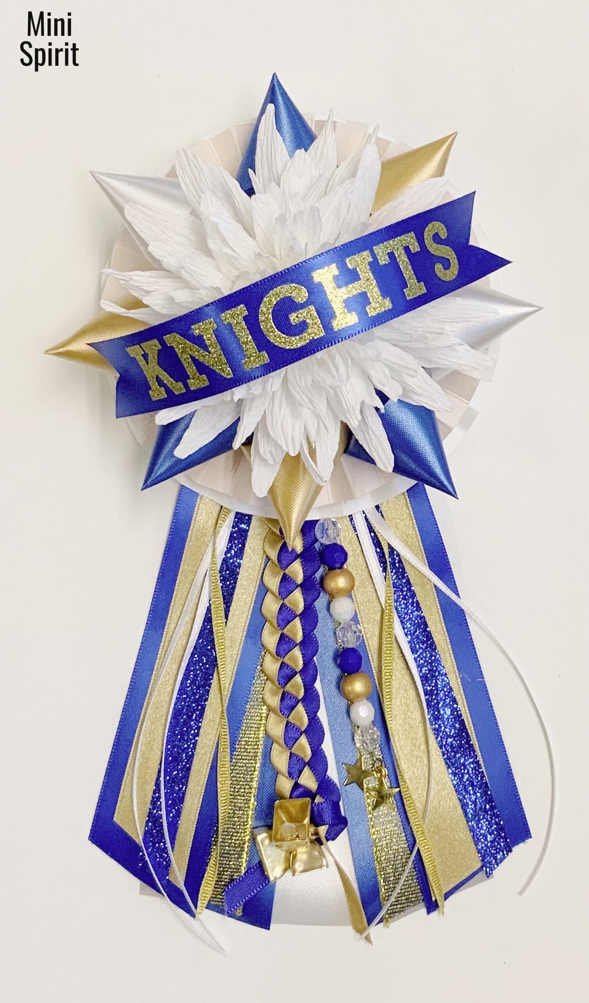 Custom School Spirit Mum Pin – Homecoming Corsage